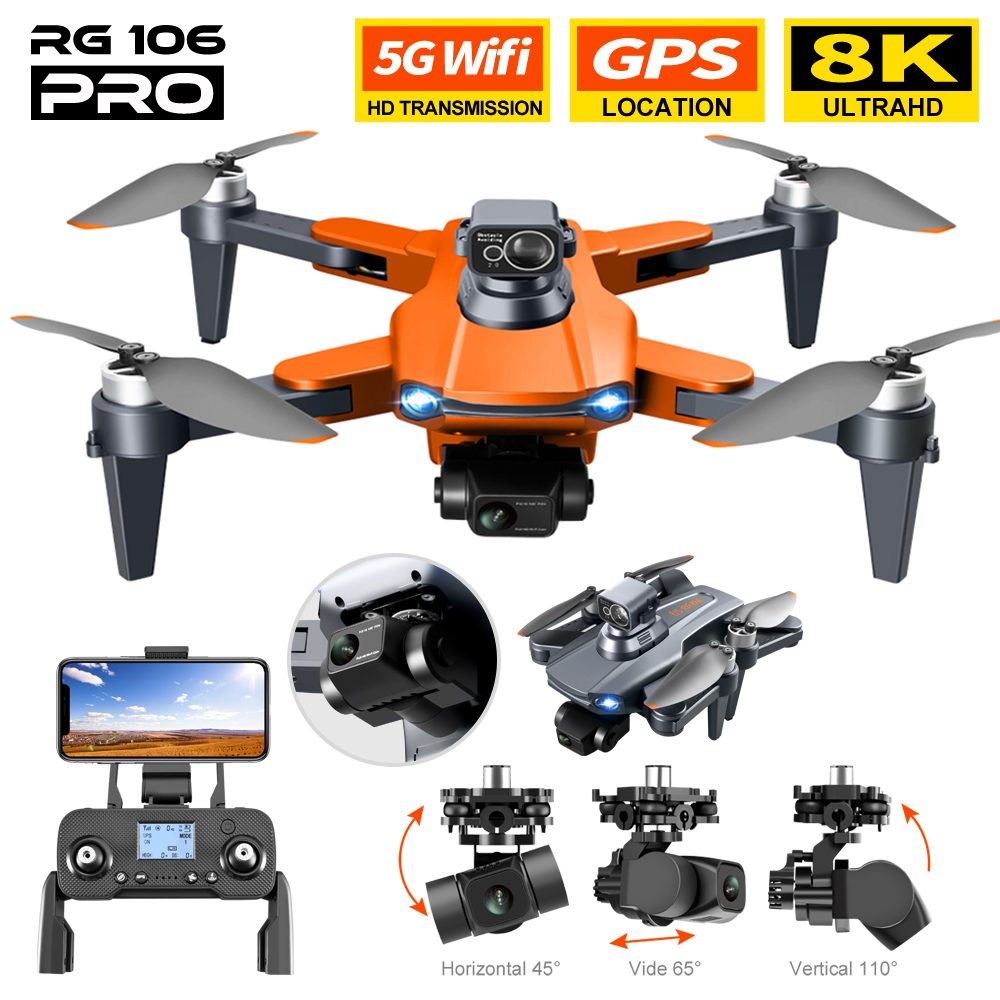 Drone Rc Fpv Manual - RG106 PRO Drone 8K Kamera Ganda