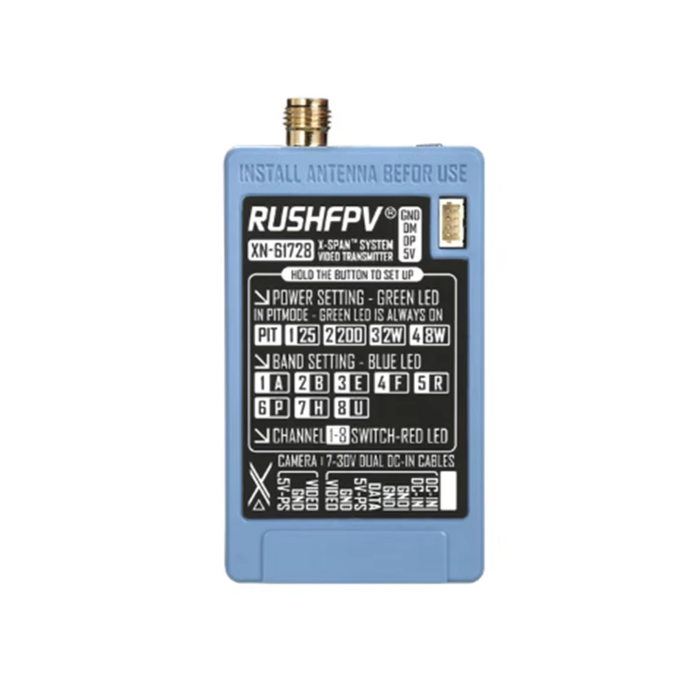 RUSHFPV 6.1‑7.2G 8W X61728 VTX - Receiver Rc Drone ulasan dan harga