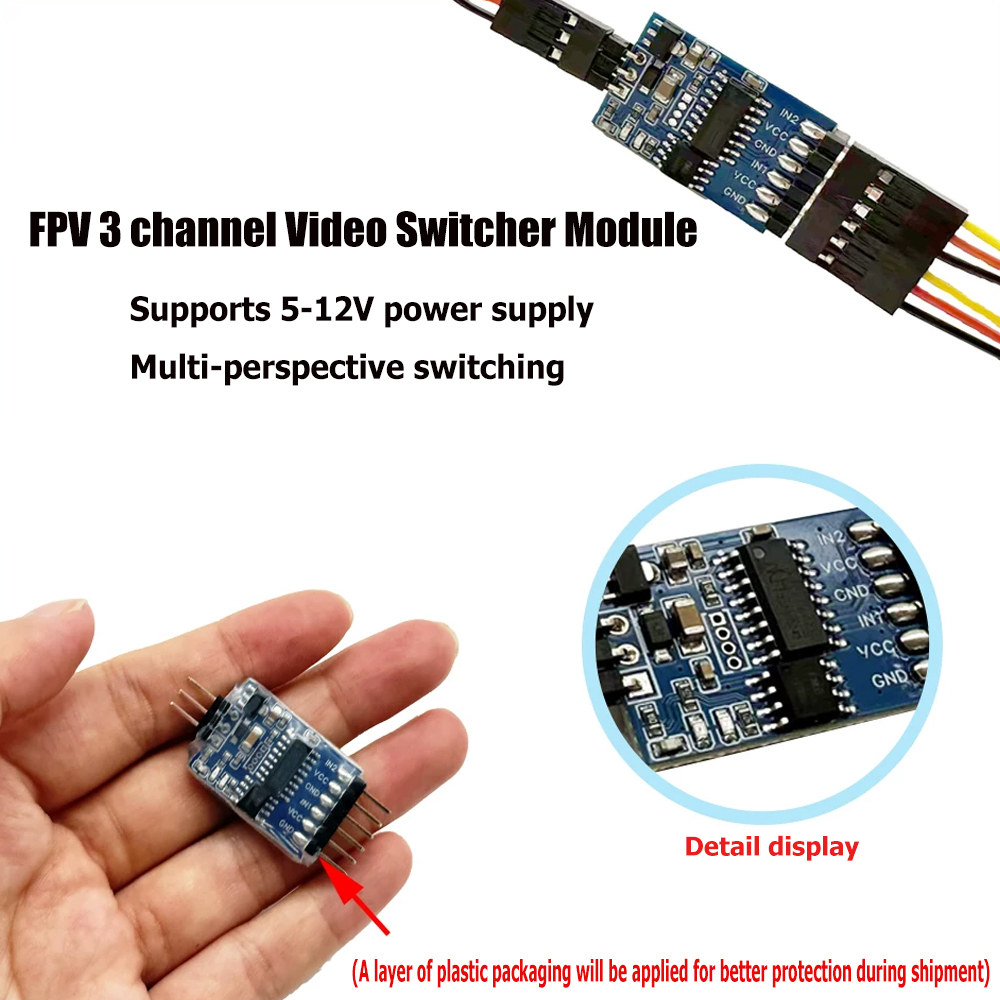 Modul Pengalih Video 3 Saluran - Receiver Rc Drone ulasan dan harga
