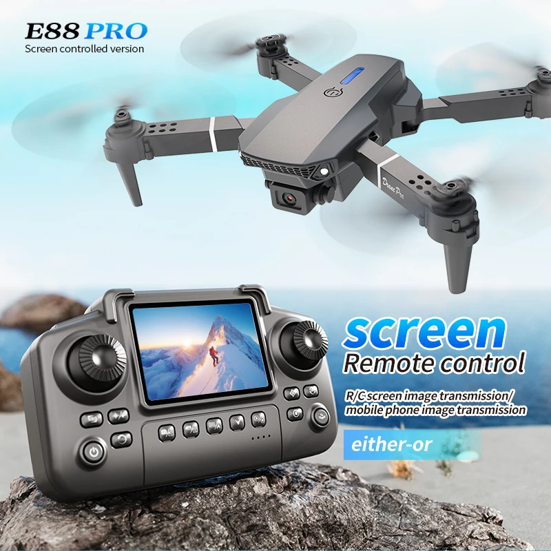 Drone E88 PRO Profesional deng - Drone Rc Fpv Pro ulasan dan harga