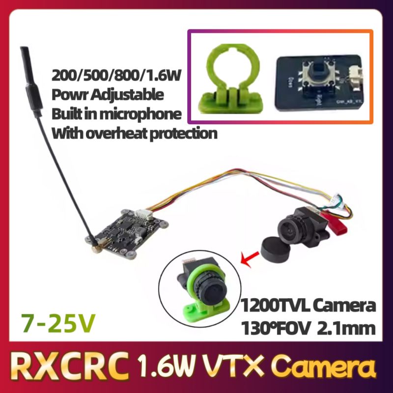 Modul RXCRC 5.8G 48CH 1.6W VTX - Receiver Rc Drone ulasan dan harga