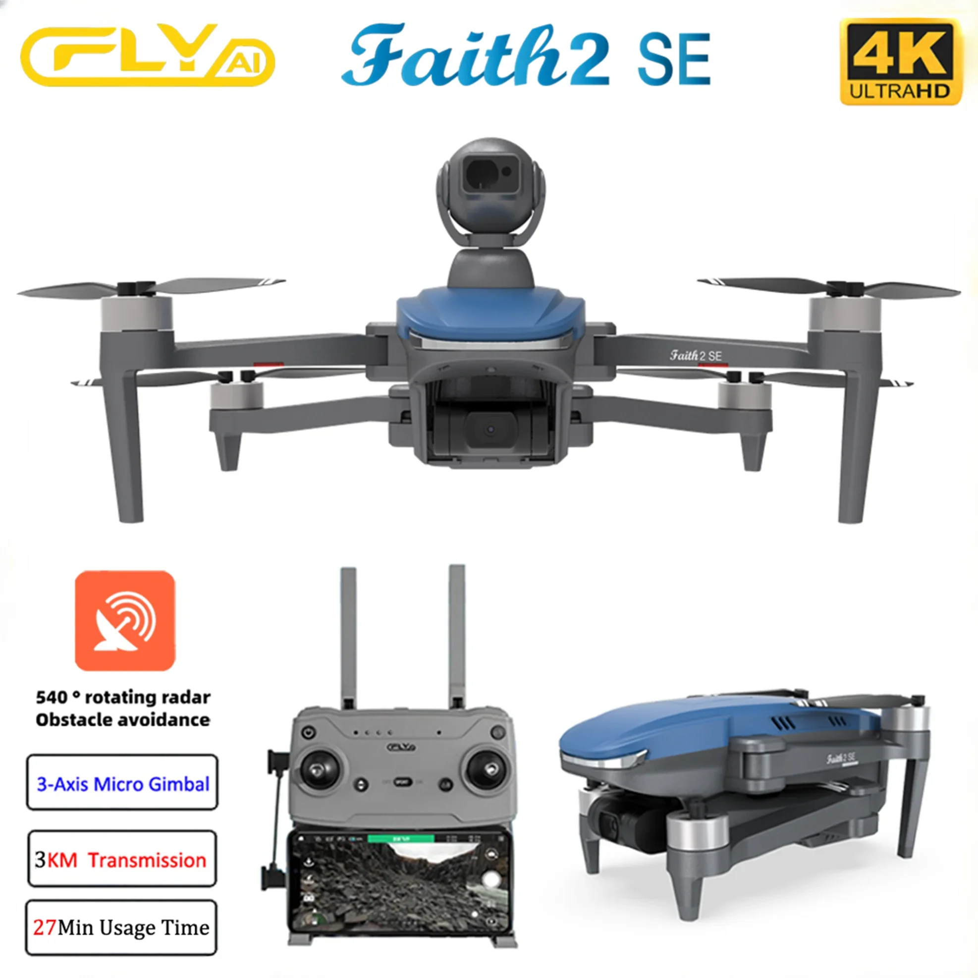 Faith 2 SE Dengan 540 °   Dron - Drone Rc Fpv Manual ulasan dan harga