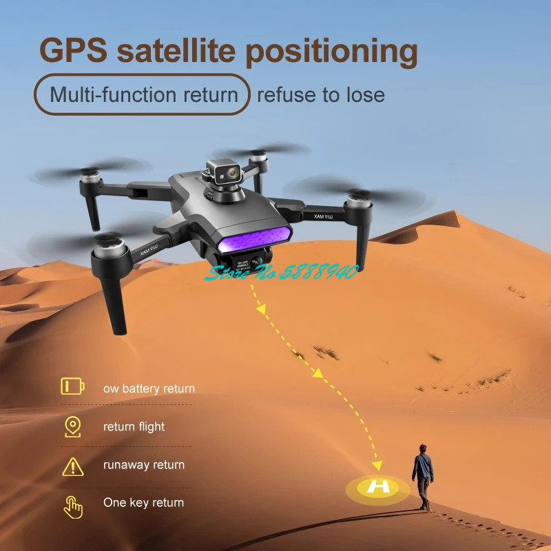GPS Retuen Brushless 360 ° pin - Drone Rc Fpv Manual ulasan dan harga